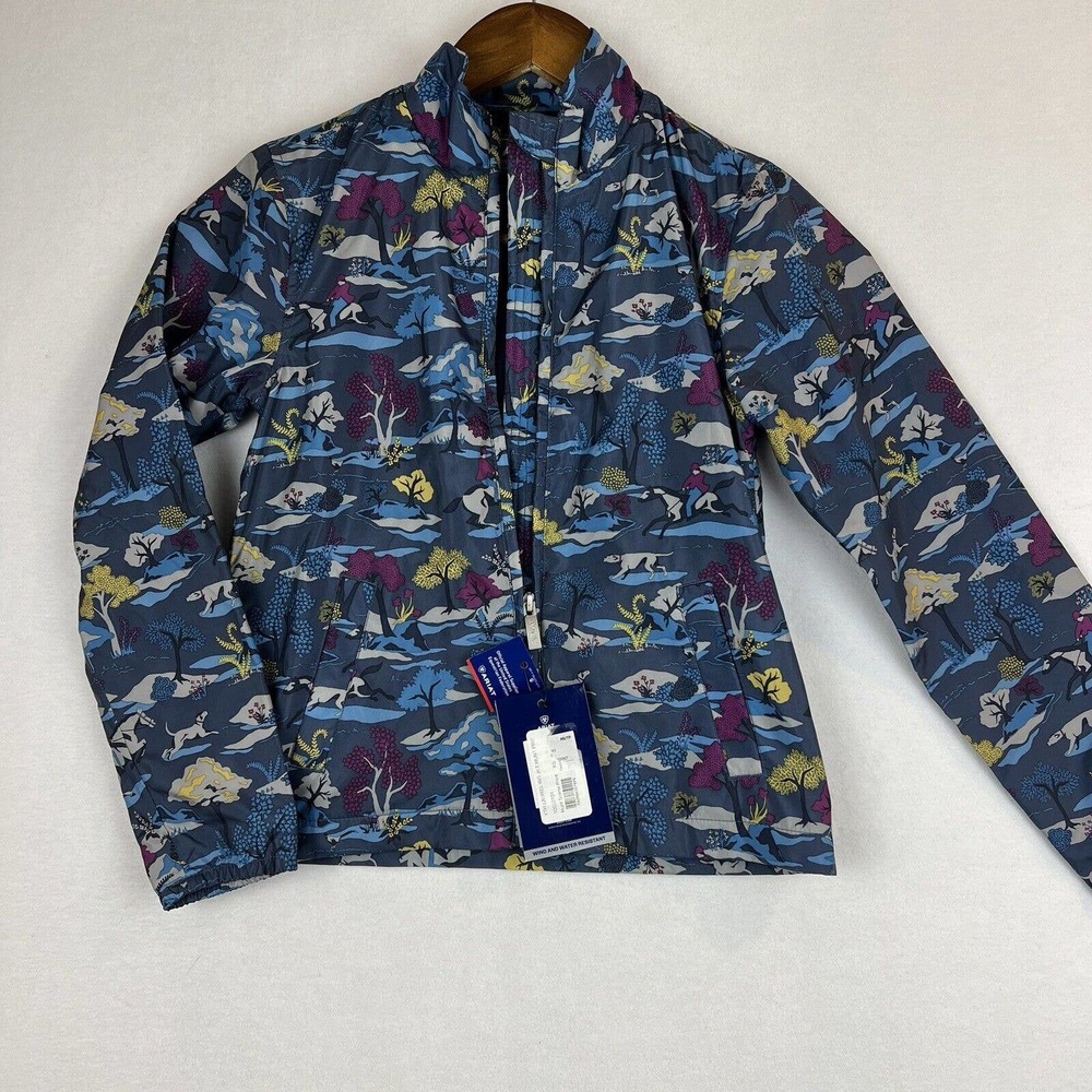 Ariat Girls Navy Multi Floral Print Lightweight Jacket girls size XS no tags